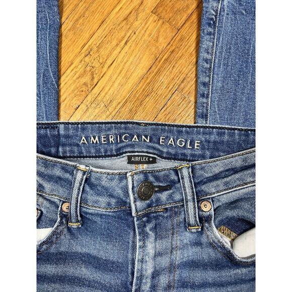 American Eagle Airflex+ Slim Stretch Distressed Mens Jean Size 28x32 - Picture 2 of 9